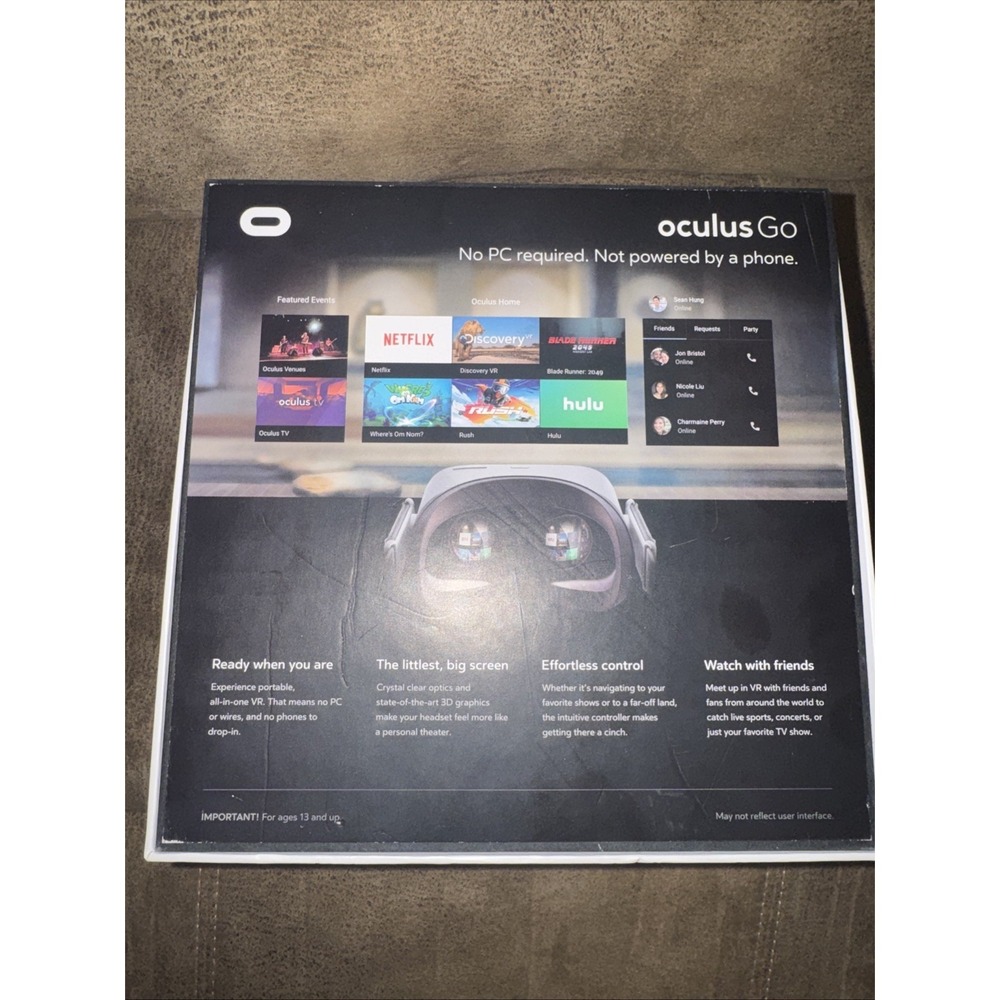Oculus Go All-In-One VR Headset W/ Controller & Accessories Bundle Working Used - Picture 10 of 11